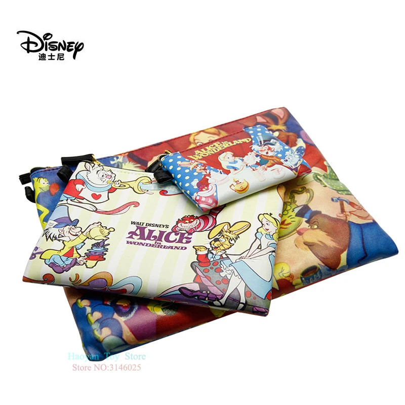 Оригинальный кошелек Приключения в стране чудес Disney 3 шт./компл. новый