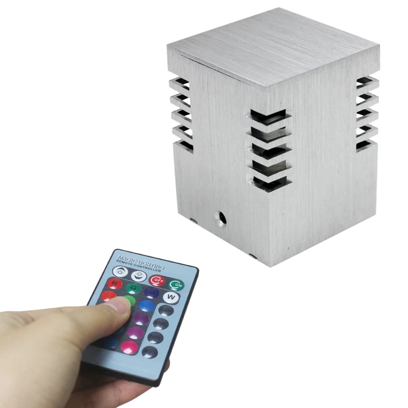 3 Вт RGB потолочный светильник современный прозрачный алюминиевый с 24 клавишами