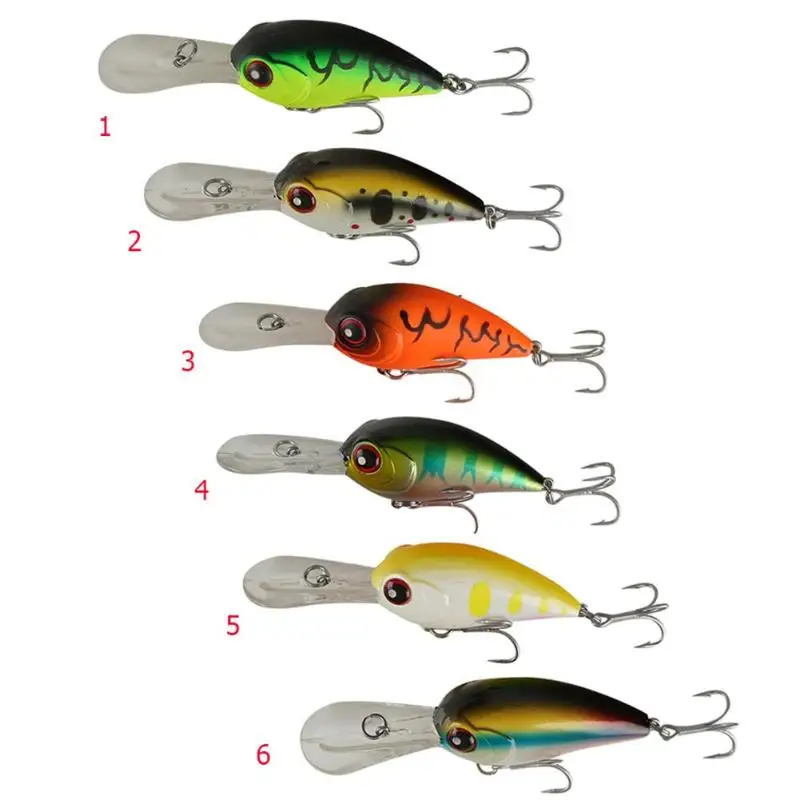 Гольян короткий язык Троллинг твердая рыболовная приманка 8 см 10 г Crankbait