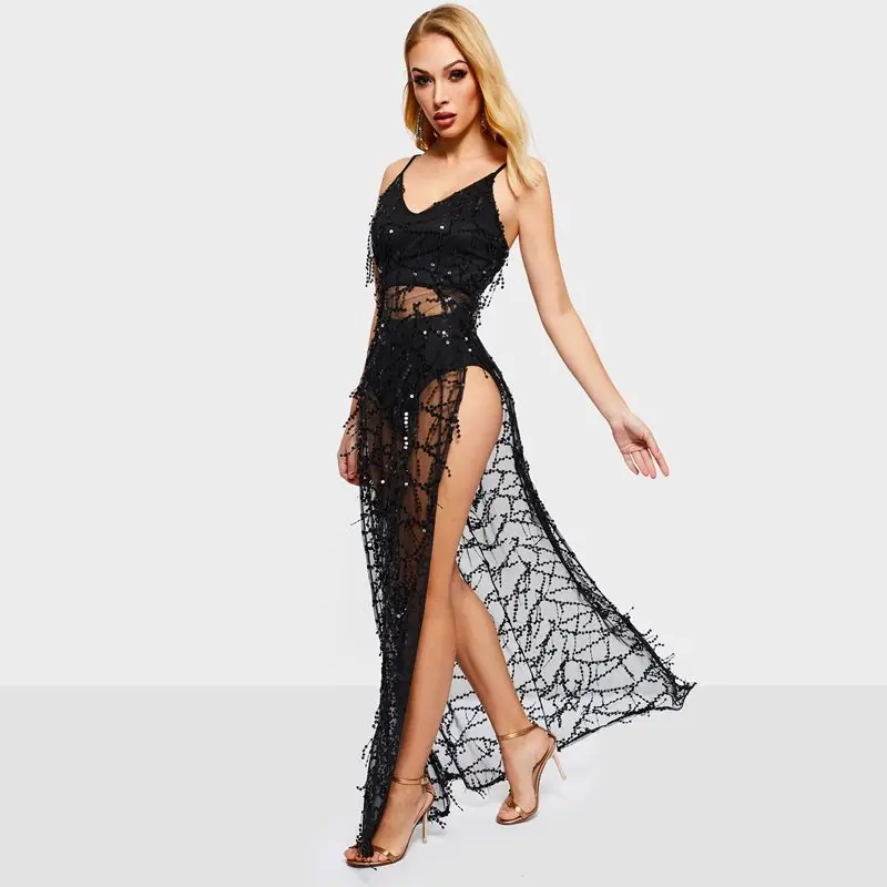 Для женщин макси платья Элегантный вечерний сексуальный клубный праздник Пляж