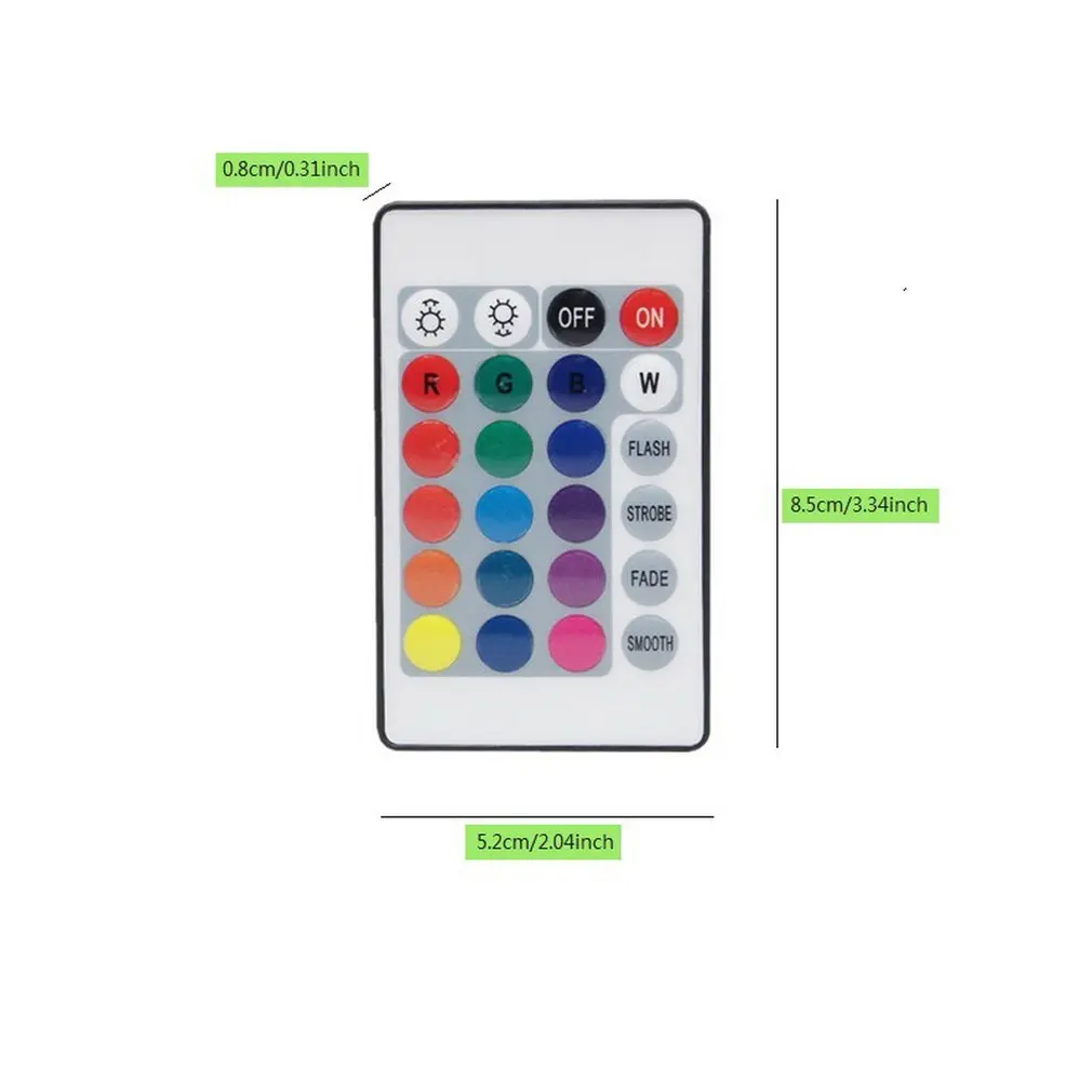 Dc 5v Mini Ir 24 Key Rgb пульт дистанционного управления для светодиодной ленты Usb