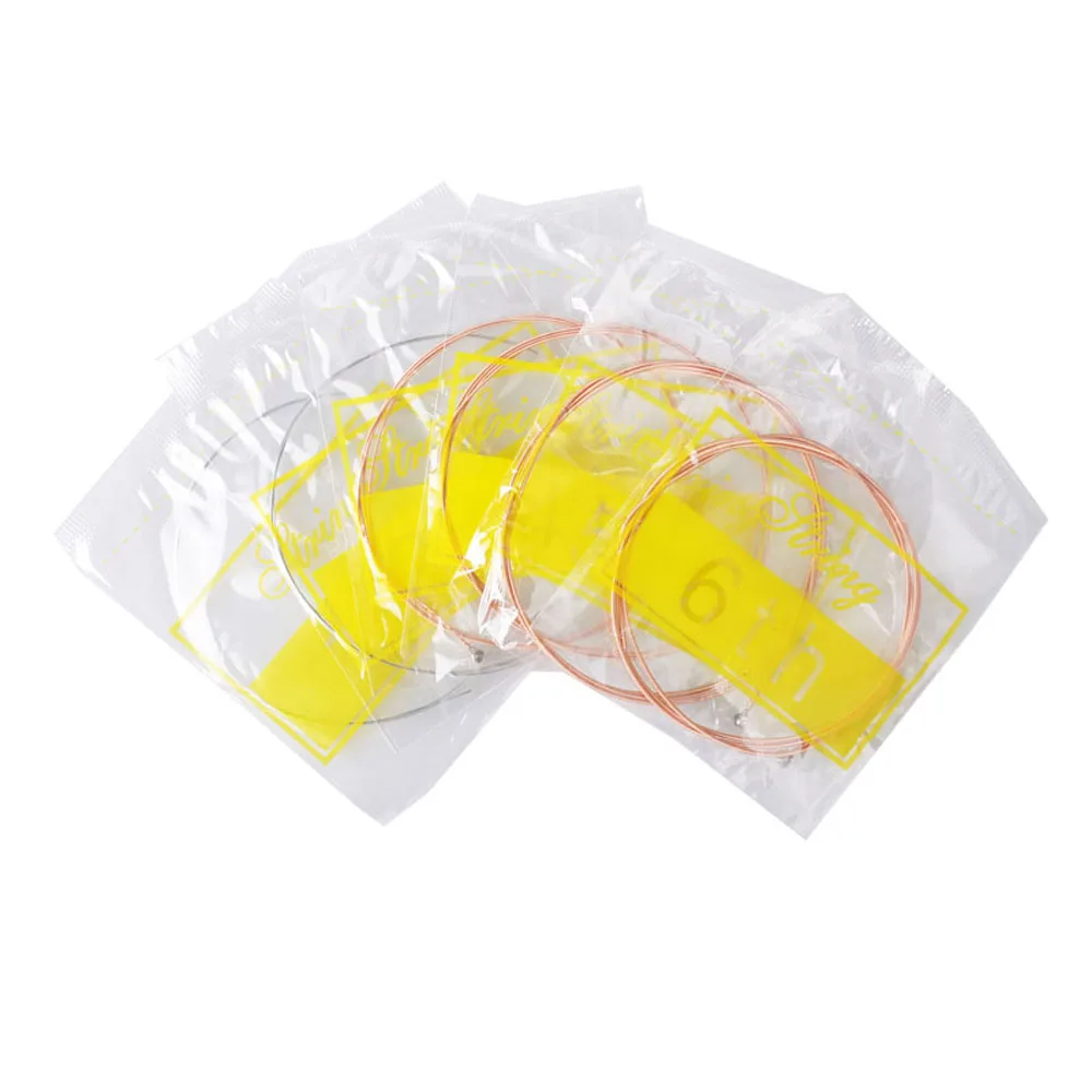 Высококачественные Струны для акустической гитары набор из 6 серебряных ниток