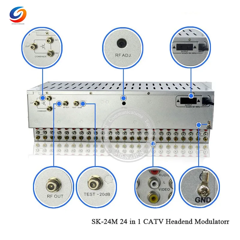 Хит 2019! Высокое качество цифровой SK-24M 24 в 1 catv головной модулятор CATV | Мобильные