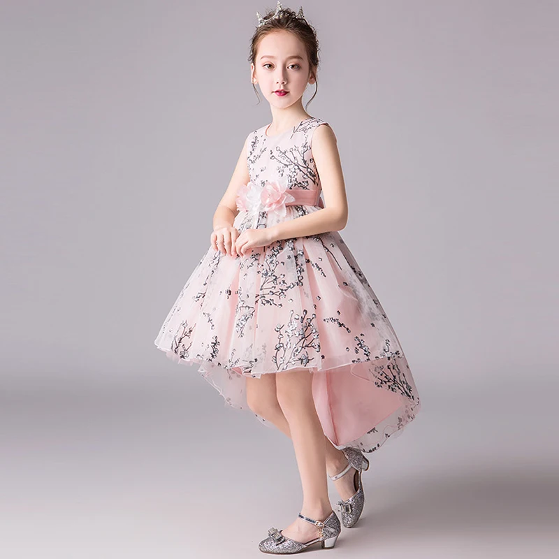 fishtail dress age for 4-14 yrs little girl lace flower girls dresses 2019 summer graduation party gown kids evening frock | Детская