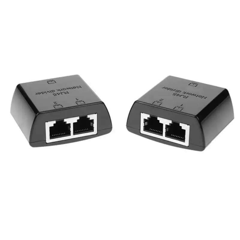 2 шт RJ45 Сплиттер от 1 до Женский LAN Ethernet сетевой кабель делитель адаптер для