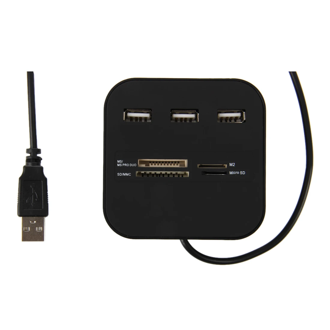 Все в 1 комбо концентратор USB 2 0 3 порта кардридер для SD MMC M2 MS Pro Duo