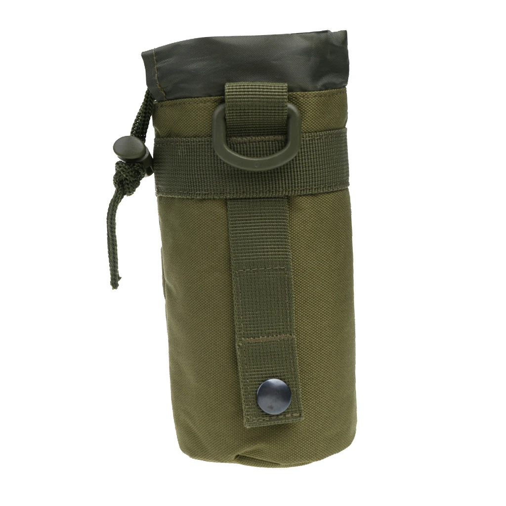 Тактическая Военная Сумка для бутылки с водой Molle сумка на шнурке открытым верхом