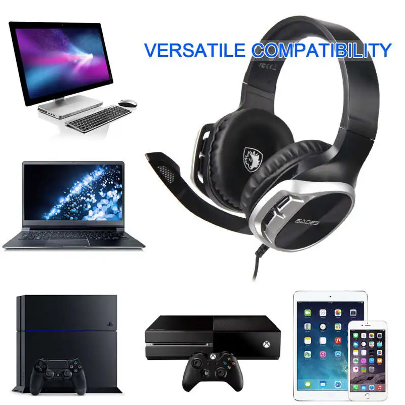 SADES R17 3 5 мм компьютерная игровая гарнитура для мобильного телефона PS4 nintendo Switch