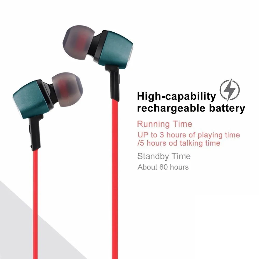 CHYI Bluetooth наушники беспроводные спортивные магнитная гарнитура стерео микрофон