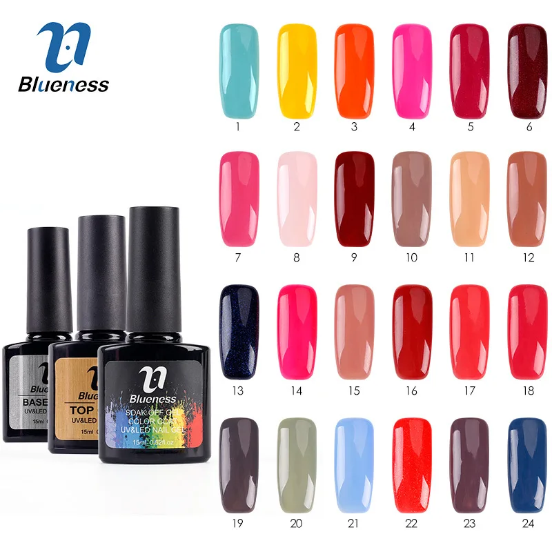 Bluness 31 цвет 15 мл Гель лак для ногтей Польский светодиодный светильник прочный