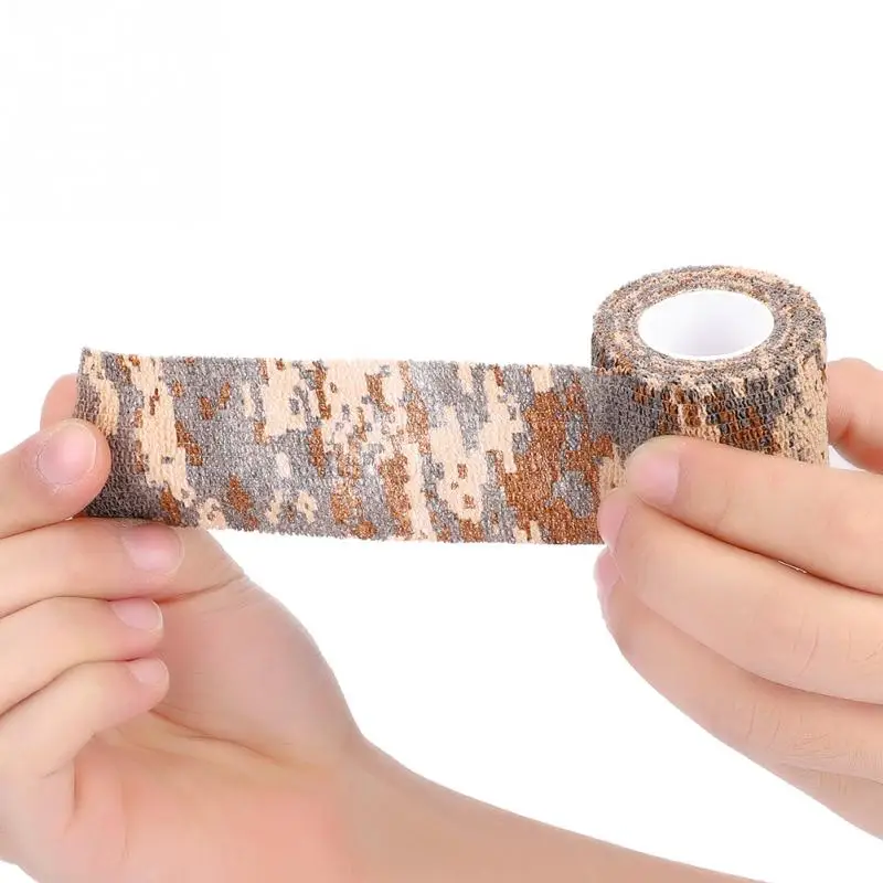 Камуфляжная Лента 5 см x 4 м Военная Тактическая самоклеящаяся Нетканая