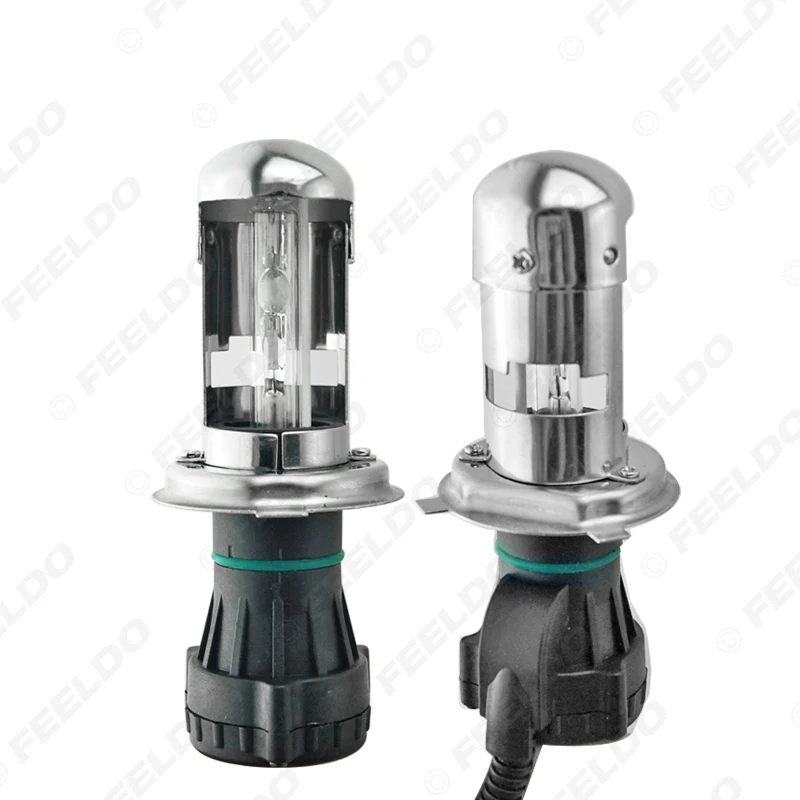FEELDO 1 комплект автомобильных фар AC 12V 55W H4 HID ксеноновая лампа Hi/Lo луч Биксеноновая