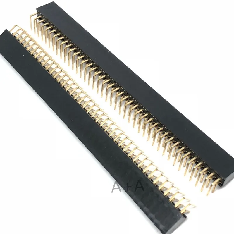 5 шт. шаг 2 54 мм 2x40Pin 80 Pin гнездовой двухрядный правый угол прямой