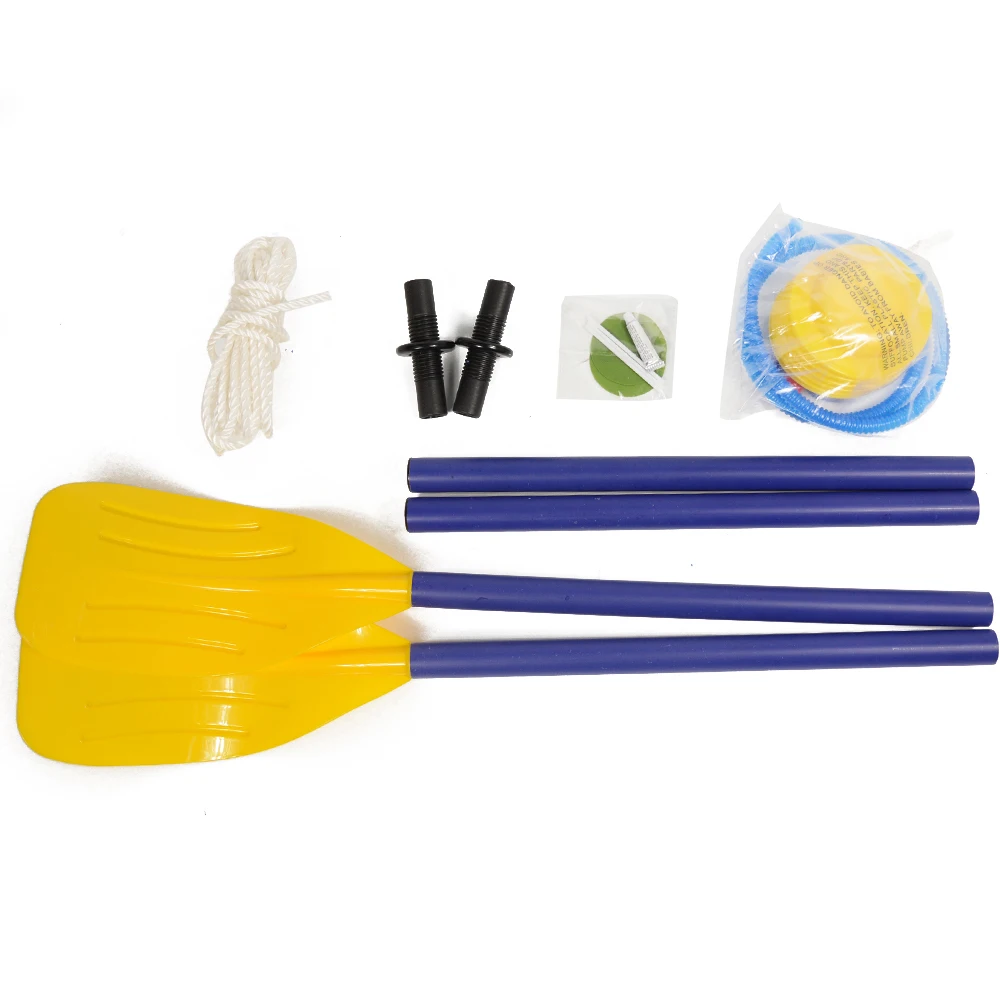 High Strength Inflatable Boat PVC Rubber Fishing with Paddles Pump Patching Kit for Kids Adult Drifting Water Skiing | Спорт и