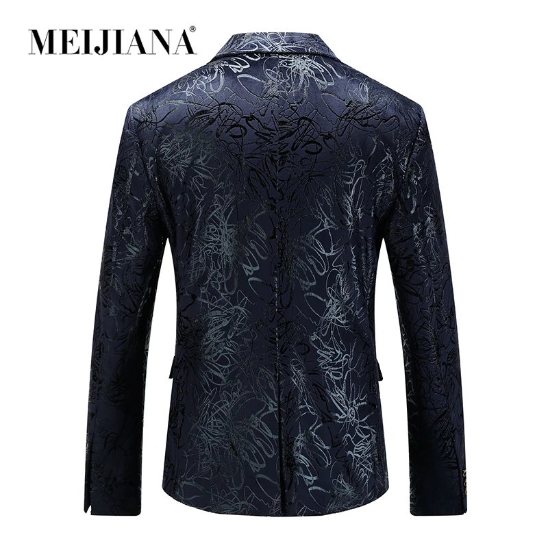 Размер новинка 2018 повседневный брендовый однобортный мужской блейзер с