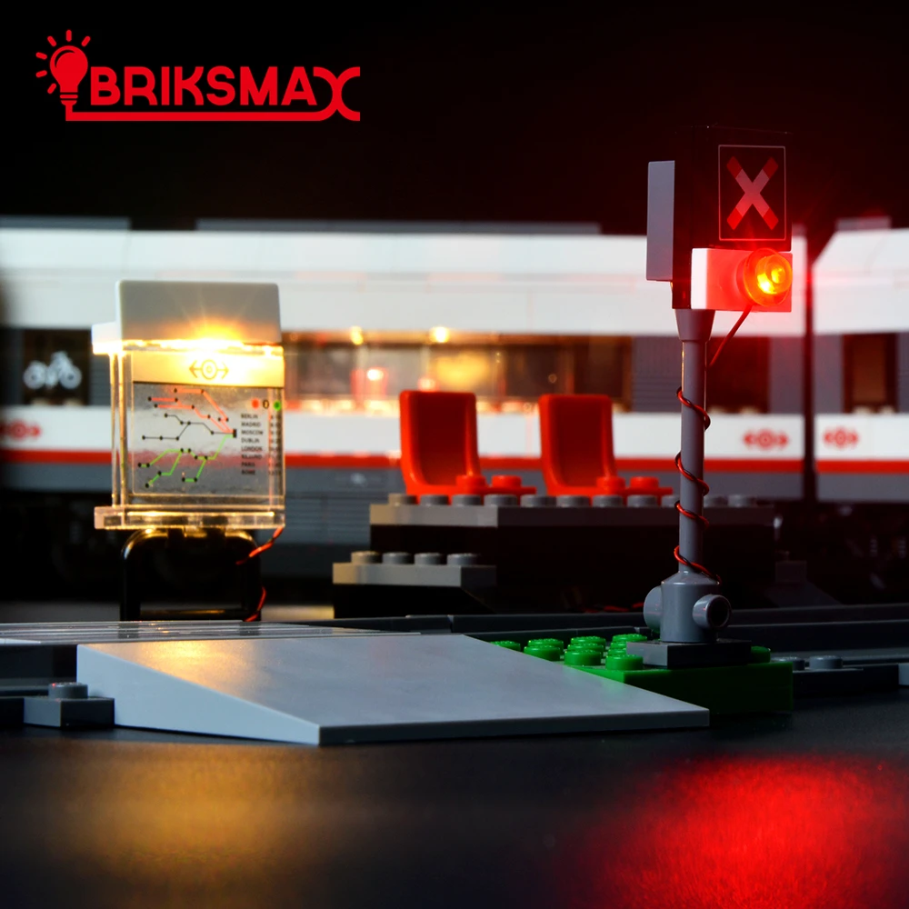 Комплект BriksMax со светодиодсветильник кой для 60051 городских поезда