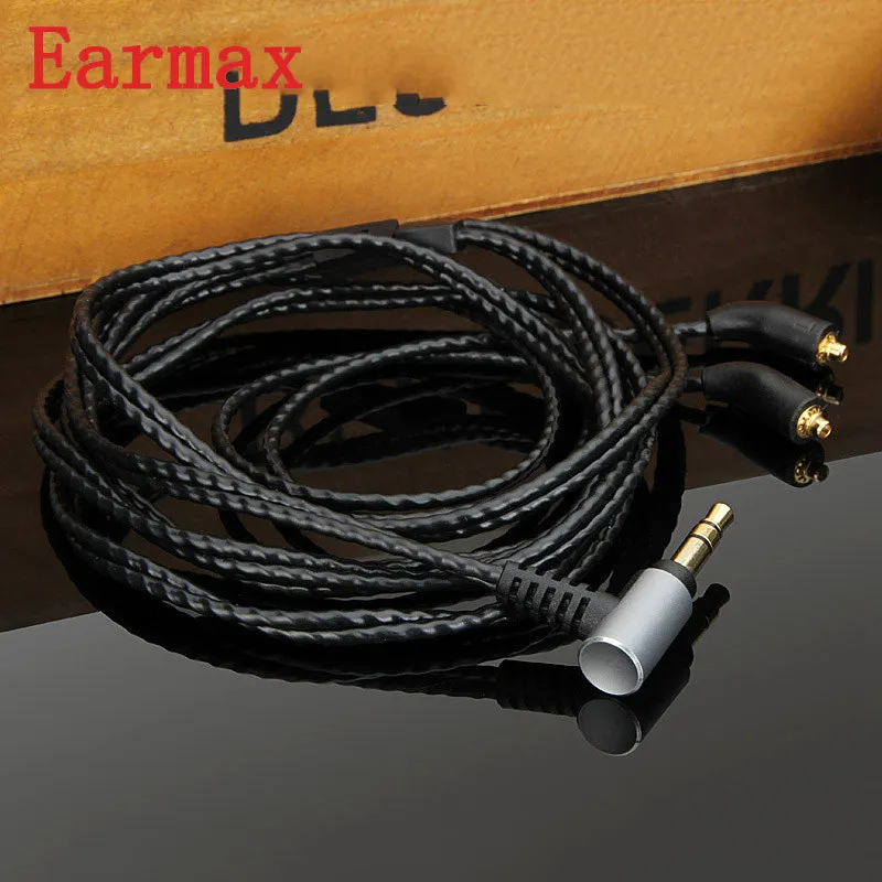 Earmax 3 5 мм MMCX аудио кабель Замена HIFI для наушников один кристалл медное серебряное