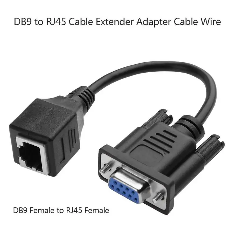 1 комплект DB9 мужской женский RJ45 Женский удлинитель адаптер конвертер провод