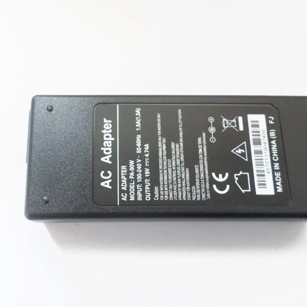 Адаптер переменного тока 90 Вт зарядное устройство для ноутбука Toshiba Satellite A305 L100 L25