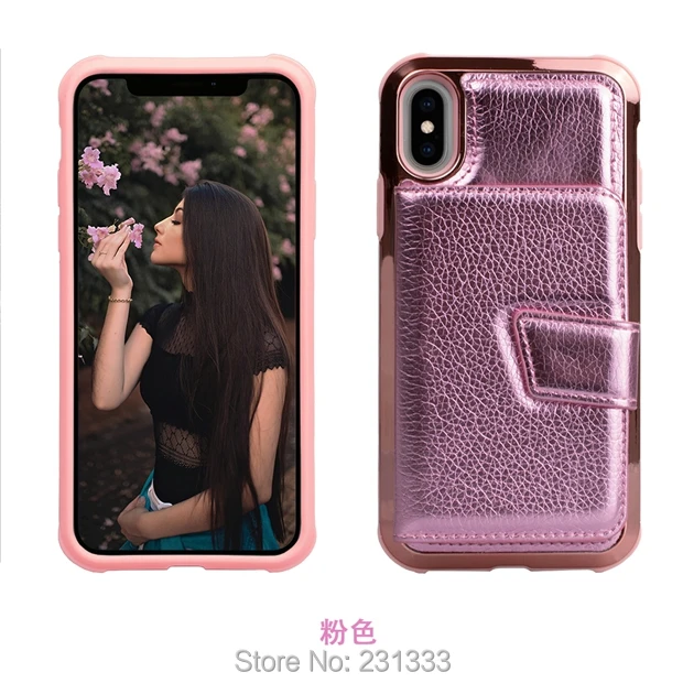 Зеркальный многофункциональный чехол из ТПУ с покрытием для Iphone X XS MAX XR 8 7 PLUS 6 6S