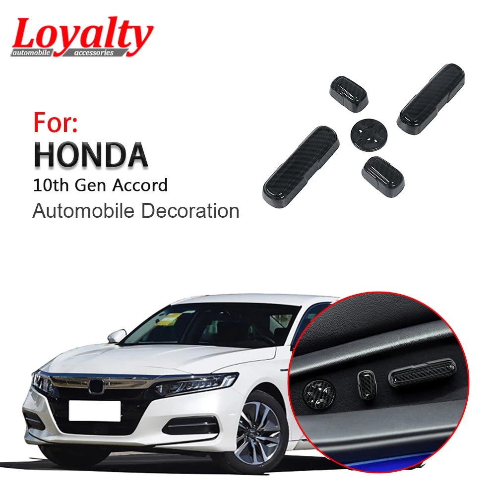 

Loyalty for Honda Accord 10th Gen 2018 2019 2020 Seat Adjustment Cover Trim ABS Carbon Fiber Car Styling Auto Accessories