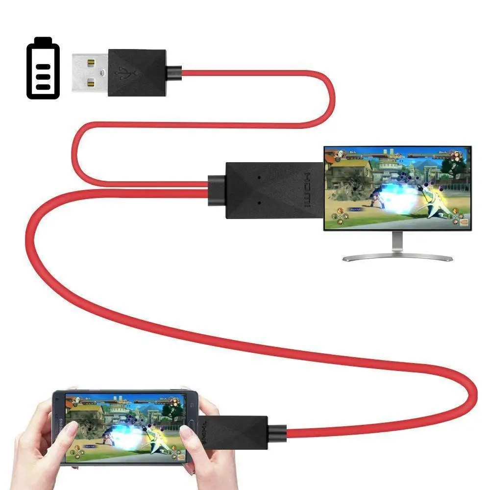 Кабель-переходник MHL Micro USB/HDMI 6 5 футов 1080P HDTV для устройств Android Samsung Galaxy S3 S4 S5 Note 3 2 -