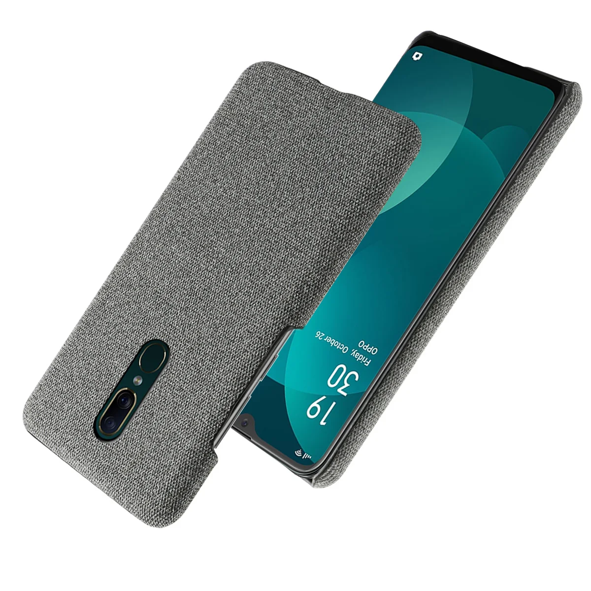 Чехол для OPPO F11 тонкая задняя жесткая ткань из поликарбоната тканая фетровая