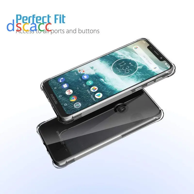 DSCACC воздушная подушка шок ТПУ Кнопка чехол для Moto G7 Power Z4 Play P40 P30 Note One E5 100