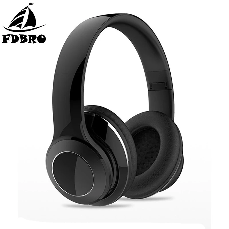 FDBRO Hi-Fi стереонаушники перезаряжаемые беспроводные Bluetooth наушники игровые