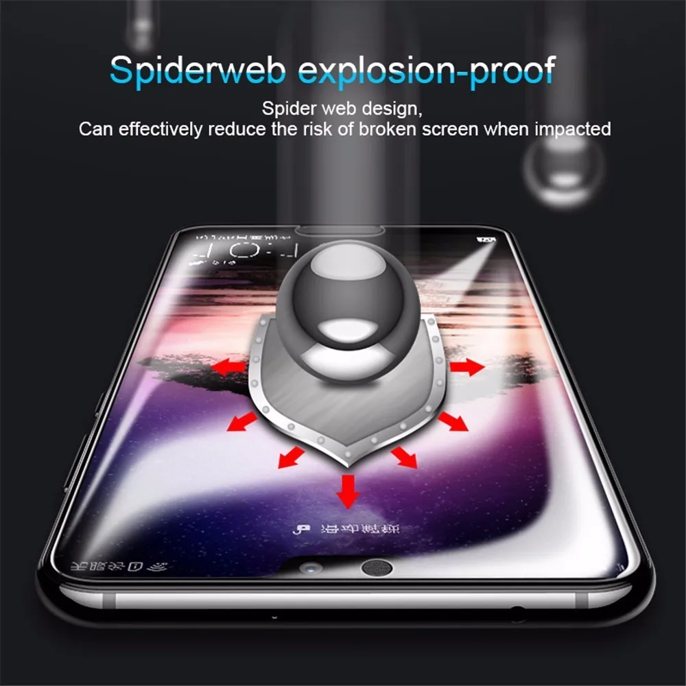 10D полная Защита экрана для Huawei Mate 20 Pro P30 P20 Lite HD мягкая Гидрогелевая пленка Honor 8A 8C