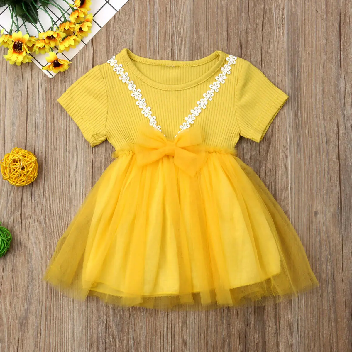 Emmaababy/милое Сетчатое платье для новорожденных девочек трикотажное кружевное
