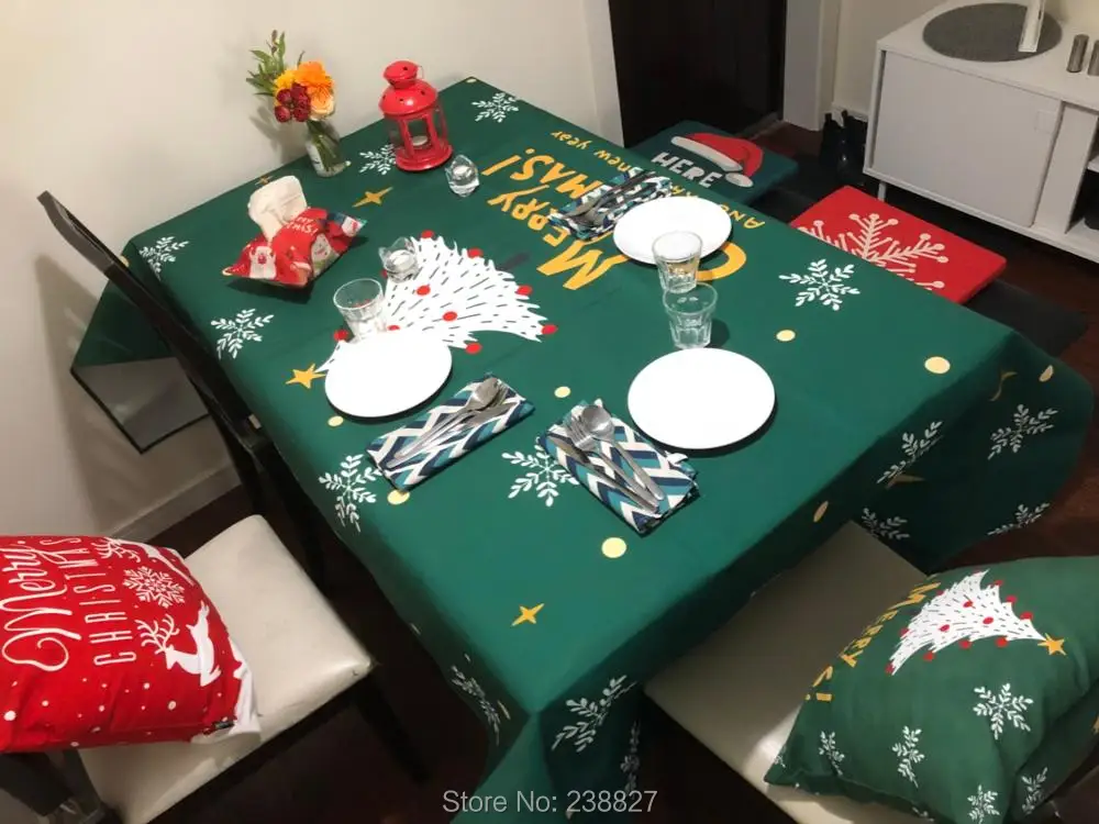 XinHuaEase Рождественская скатерть прямоугольная водонепроницаемая Kerst Tafelkleed