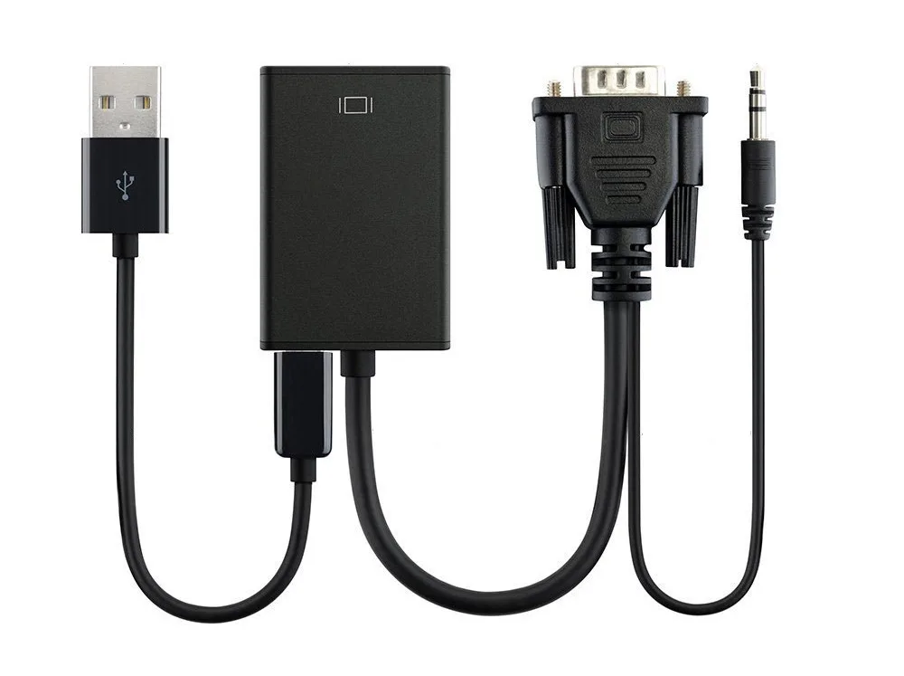 Кабель VGA HDMI Переходник папа Мама аудиокабель с аудиовыходом кабель USB 1080P