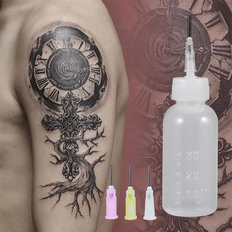 1 шт. бутылка для татуировок пластмассовая портативная тату с иглами|Бутылки и