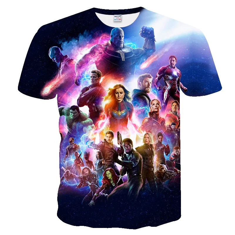 Новое поступление популярная футболка мстители из фильма 4 эндгама marvel модная с