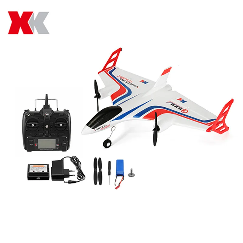 XK X520 2 4G 6CH 5G WI FI FPV VTOL вертикальный взлет и посадка 3D EPP ночник с светодиодный RC