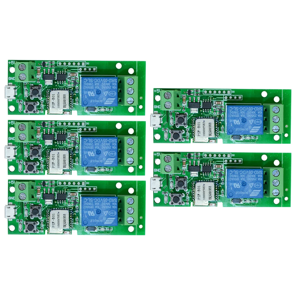 2 шт.-5 шт. eWeLink USB DC5V Wifi переключатель беспроводной релейный модуль модули для