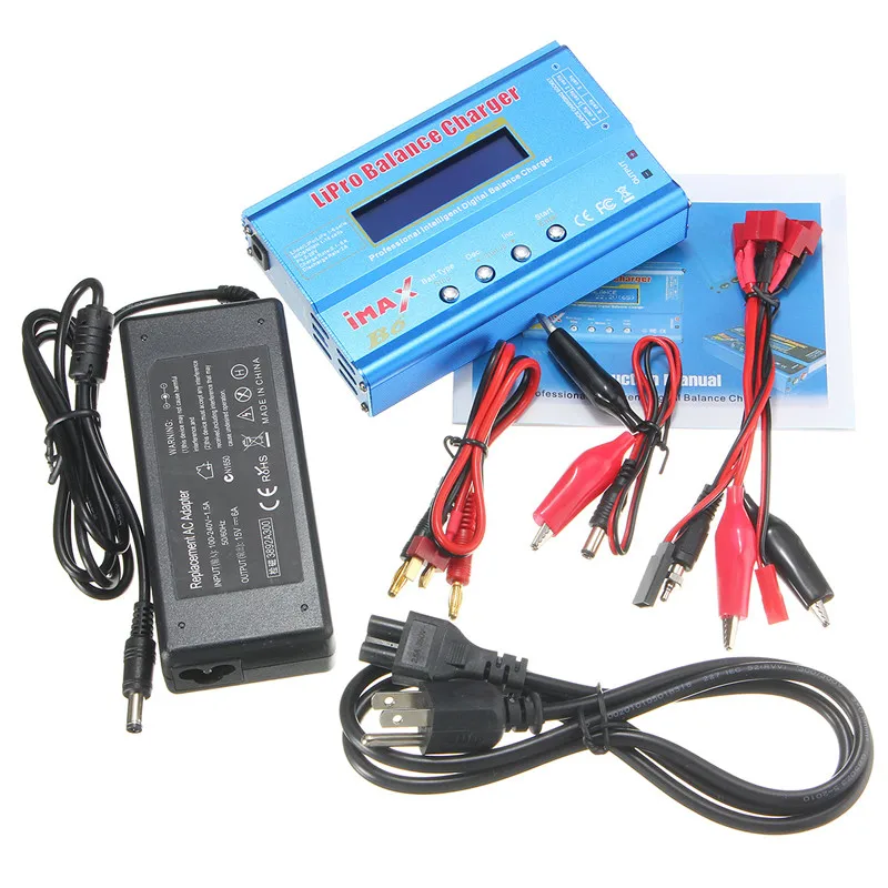 Зарядное устройство iMAX B6 Digital 80 Вт 1 6S RC Lipo NiMH зарядное для Drone FPV US/UK/EU/AU Plug|Детали и