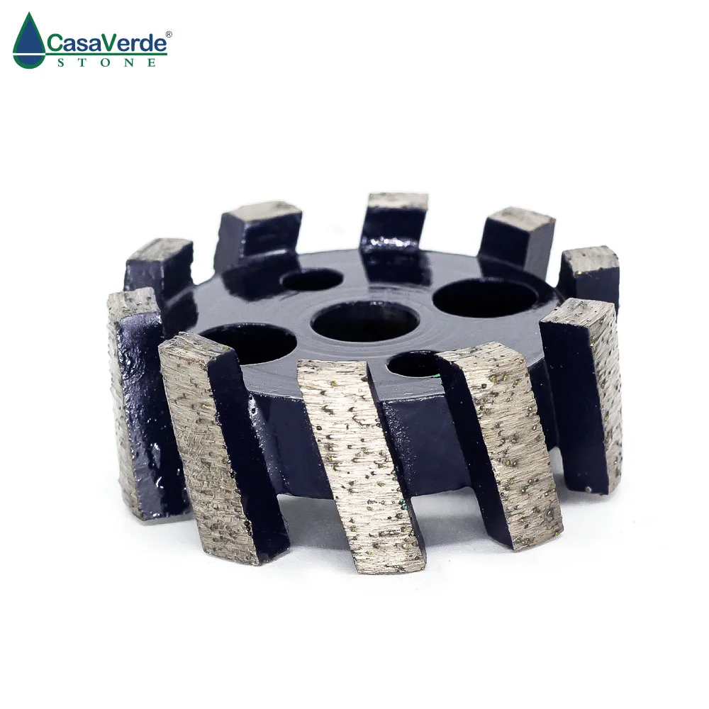 50mm CNC Stubbing Wheel Segmented Type For Router Machine Calibrating Wheel Stone Granite Marble Diamond Profiling Wheel