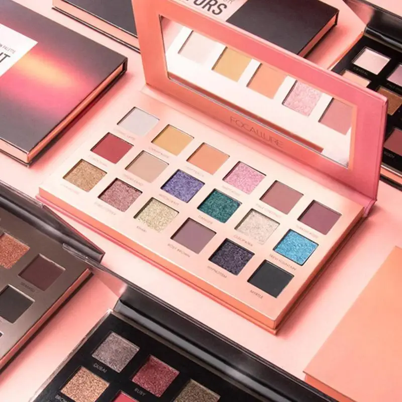 Новые блестящие тени для век Beauty палитра пигментных теней водостойкие мерцающие