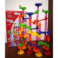 diy construction marble race run maze balls track building blocks children gift for baby educational toys