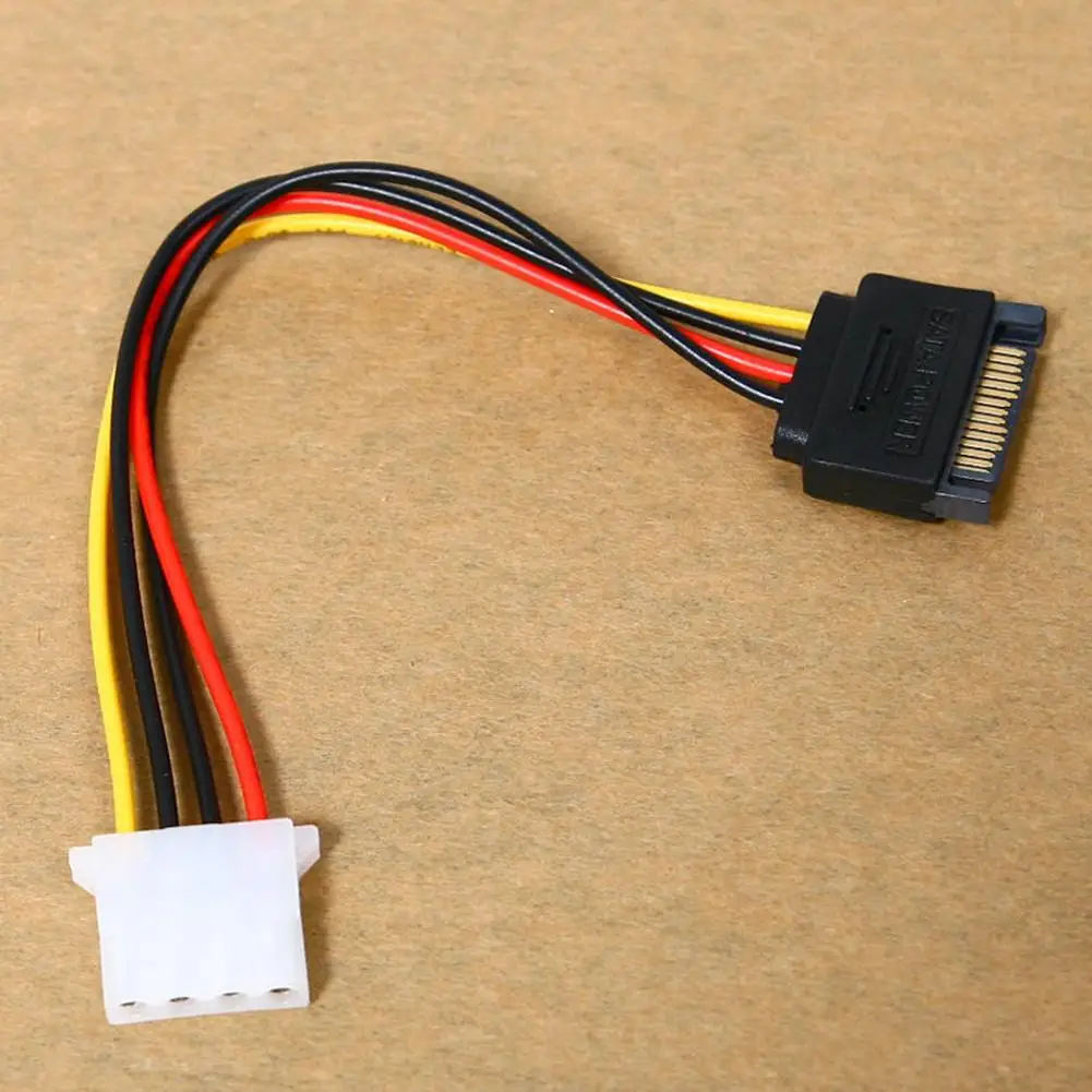 4-контактный разъем для IDE SATA 15-контактный шнур адаптер питания кабель |