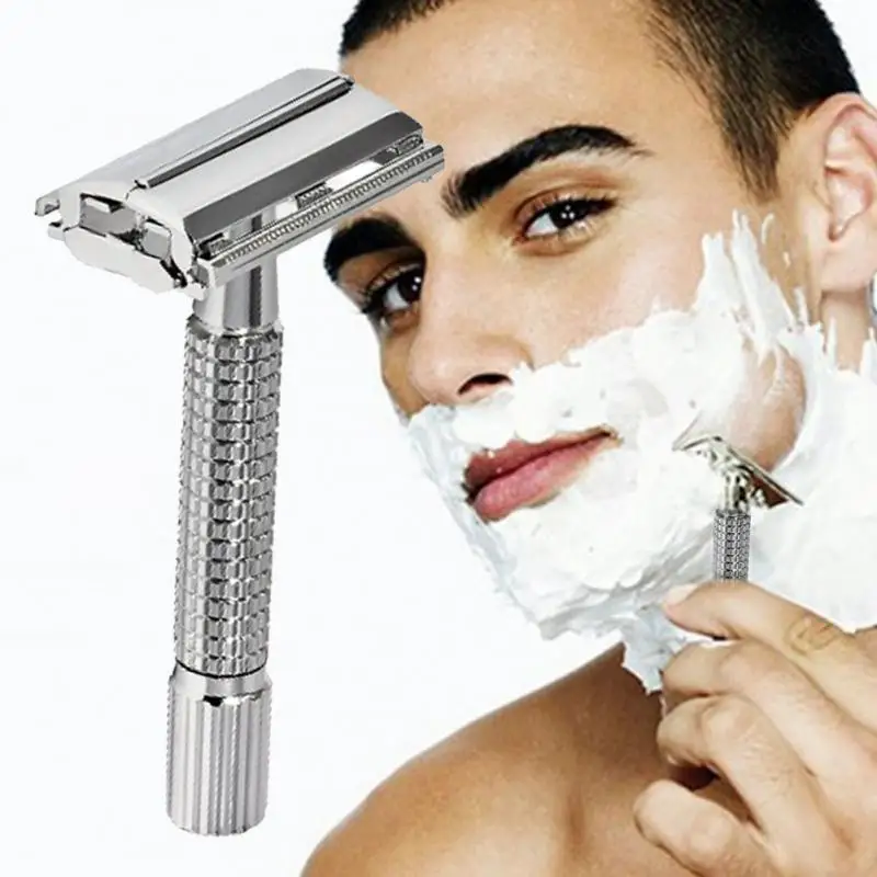 Высококачественная Мужская безопасная Классическая винтажная хромированная