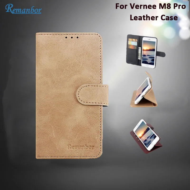 Remanbor для Vernee M8 Pro флип раскладный кожаный чехол 6 2 ''противоударный мобильного