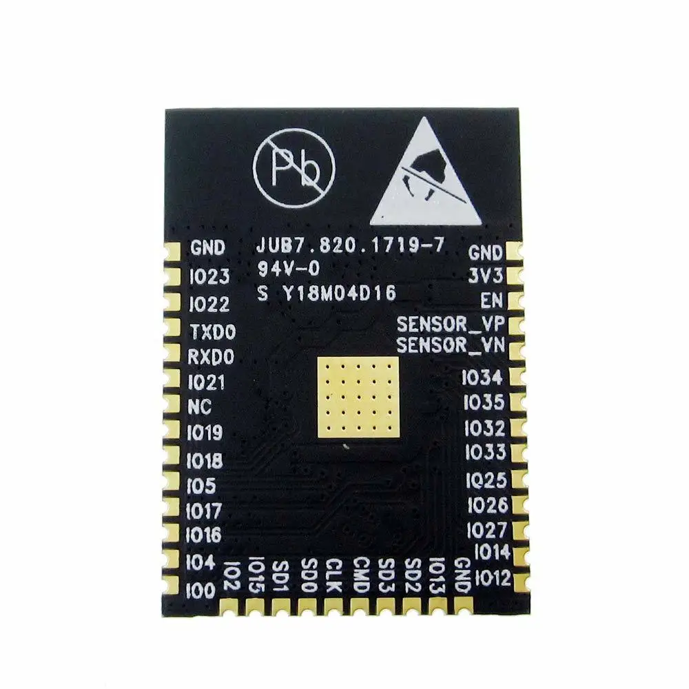 Модуль ESP32 SMD для flash UART двухъядерный 32 Мб/с 4 SPI режим 2 ядра с поддержкой esp32s