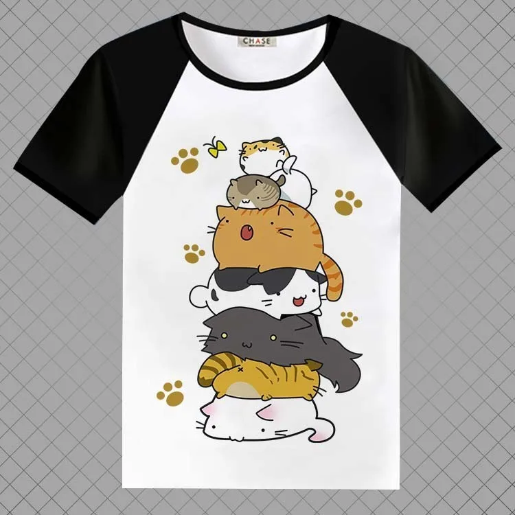 Повседневная футболка для девочек футболки с круглым вырезом и изображением