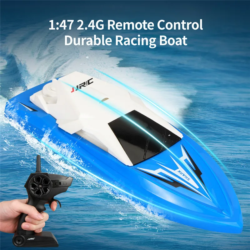 JJRC S5 1/47 10km/h 2.4G Electric Rc Boat with Dual Motor Racing RTR Ship Model 20 minis Using time Outdoor Toys | Игрушки и хобби