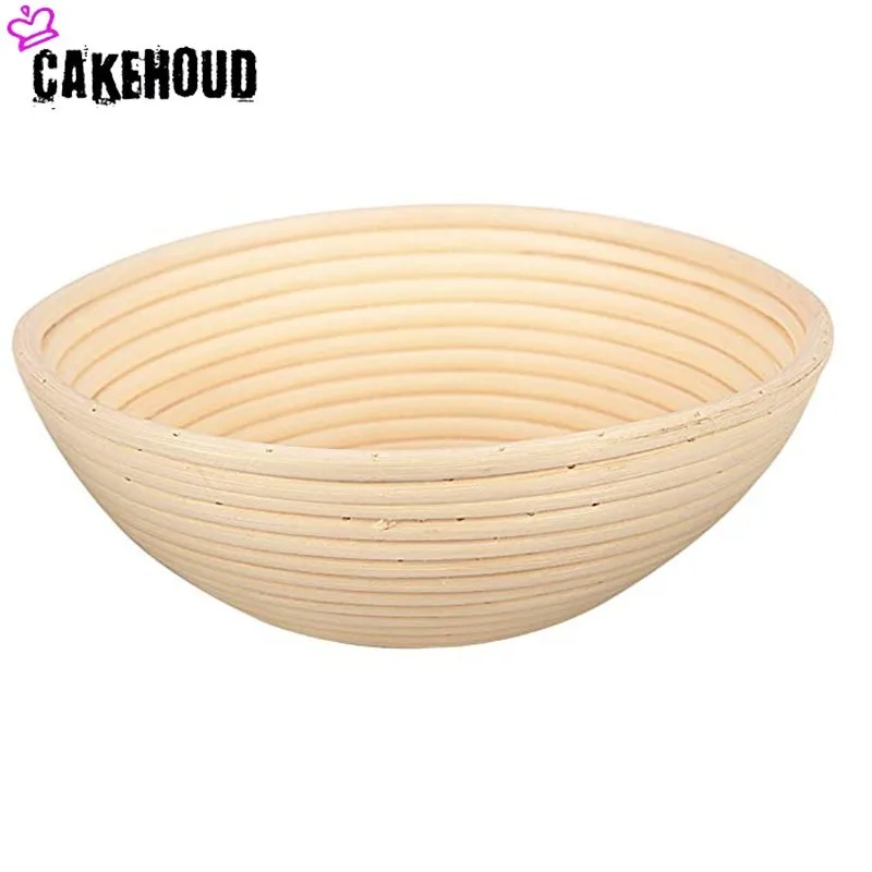 CAKEHOUD круглая корзина для ферментации хлеба из натуральной лозы профессиональная
