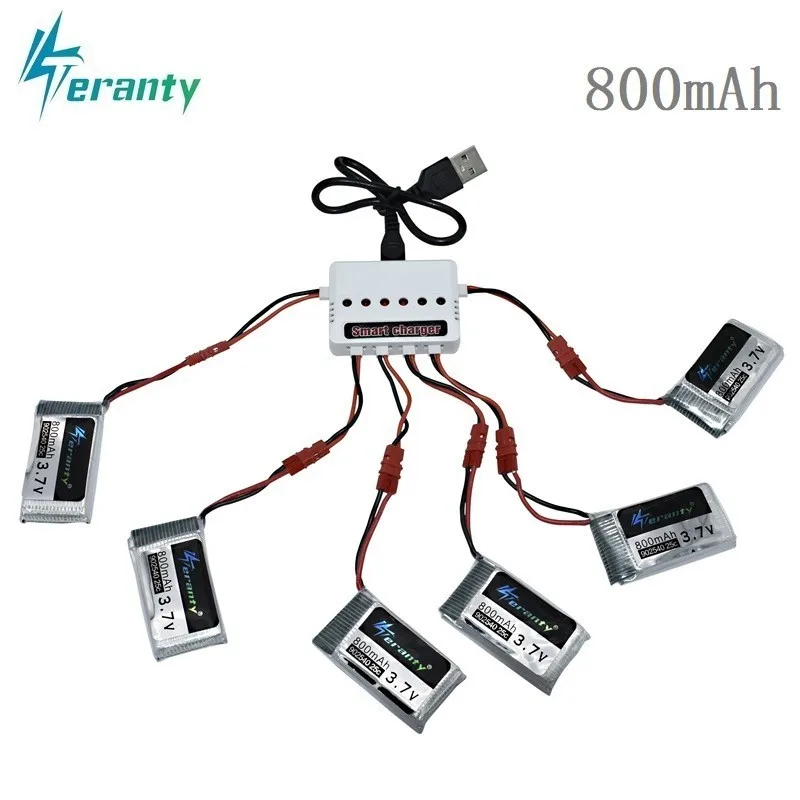 Для Syma X5 X5HC X5HW X5UW X5UC 3 7 V 800mAh 25c Lipo зарядное устройство наборы v батарея RC Quadcopter Drone