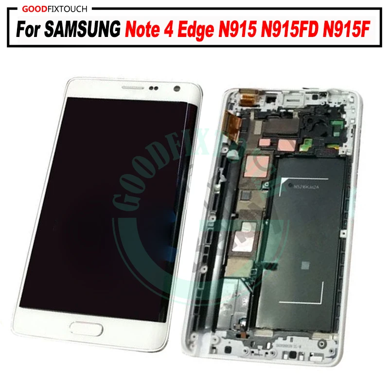 ЖК дисплей для SAMSUNG Galaxy Note 4 Edge N915 N915FD N915F с рамкой и дигитайзером в сборе smnote edge